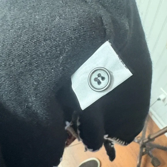 Johnny Was Black Floral Embroidered Cardigan - Picture 7 of 8